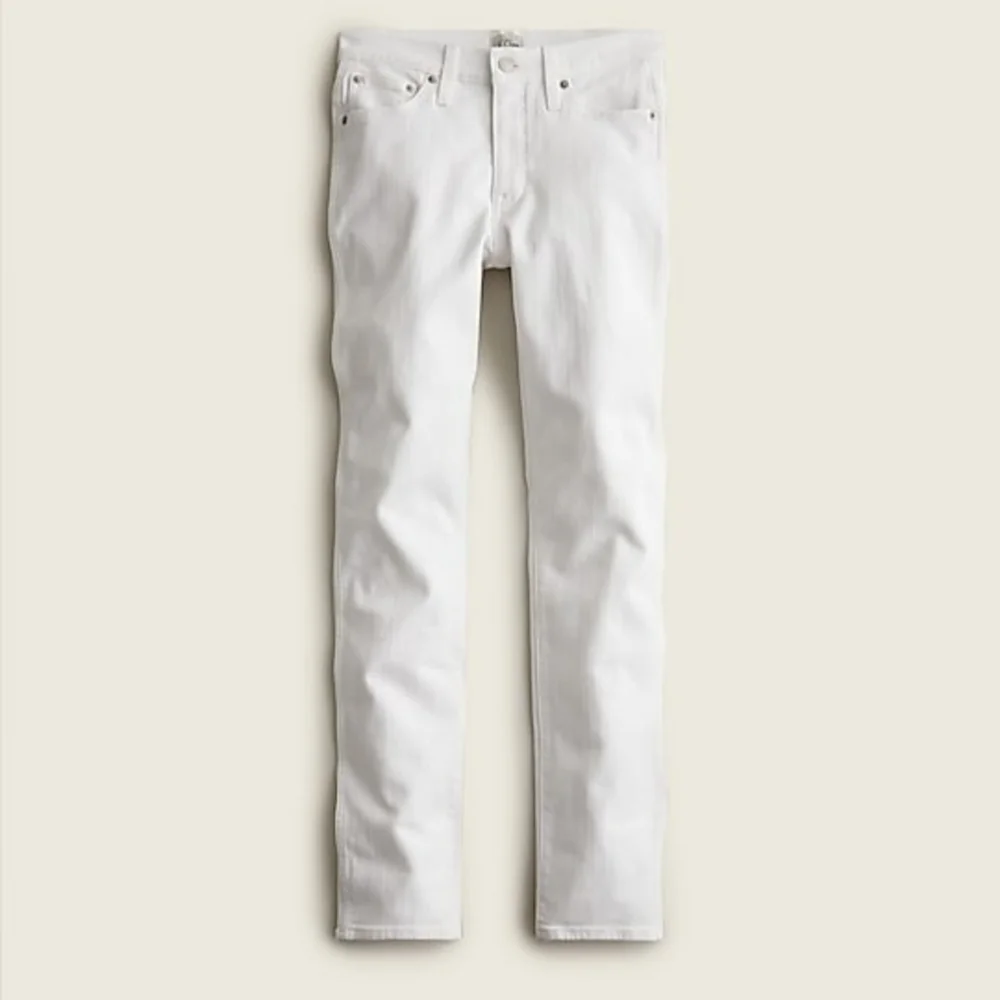 J.CREW HIGH RISE VINTAGE SLIM JEANS WHITE 37/28 Stretch BNWT SO $128 1 Left